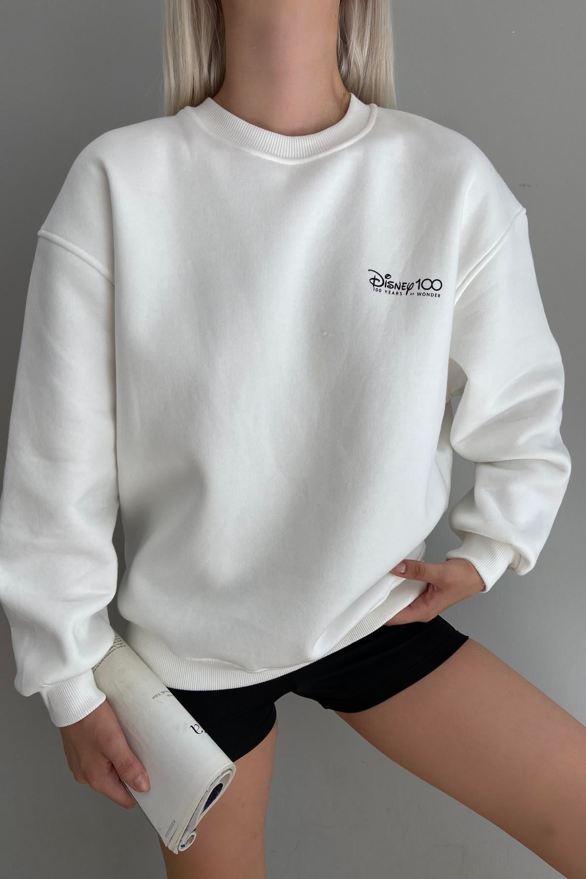 BASKI DETAYLI SWEATSHIRT