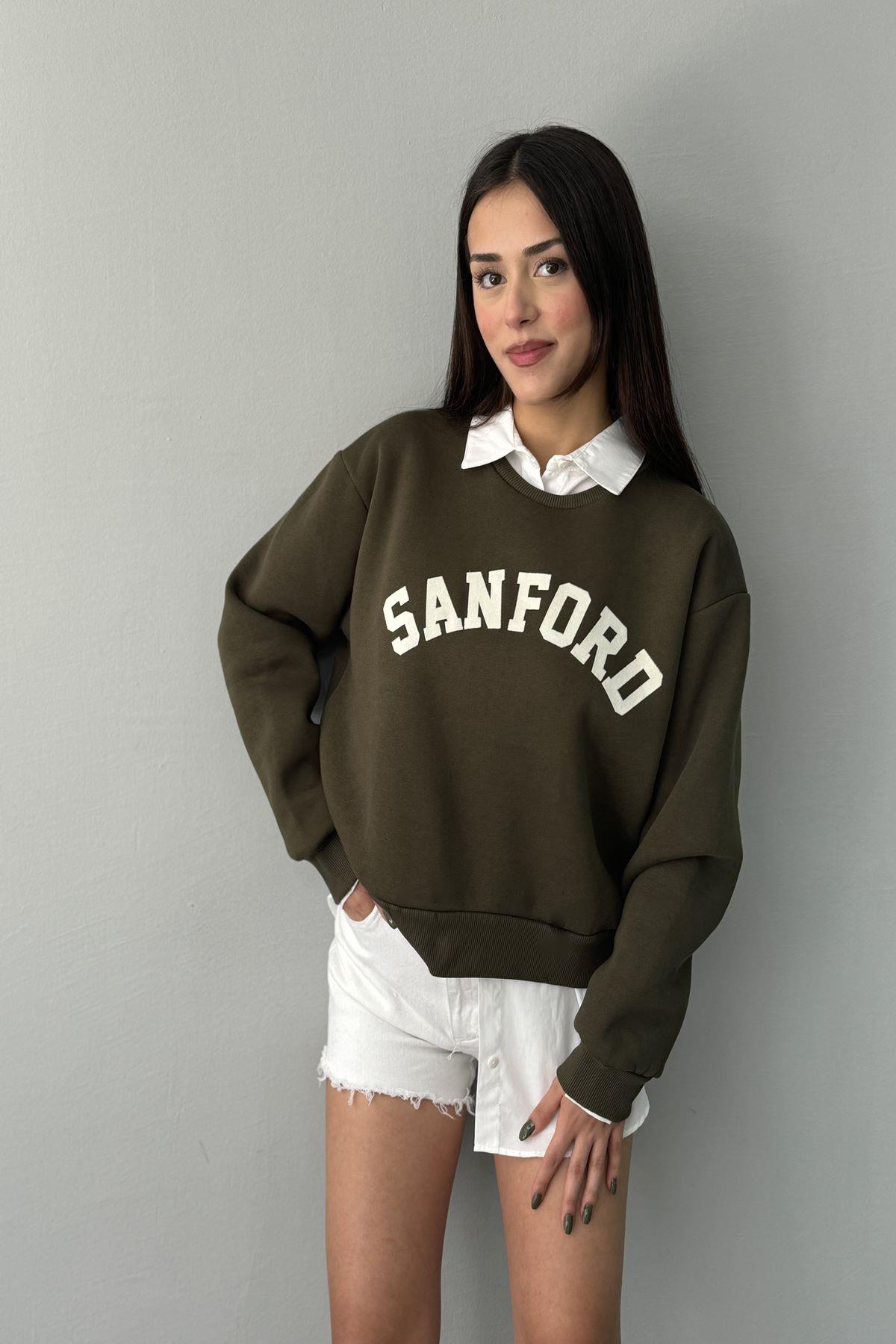 BASKI DETAYLI SWEATSHIRT