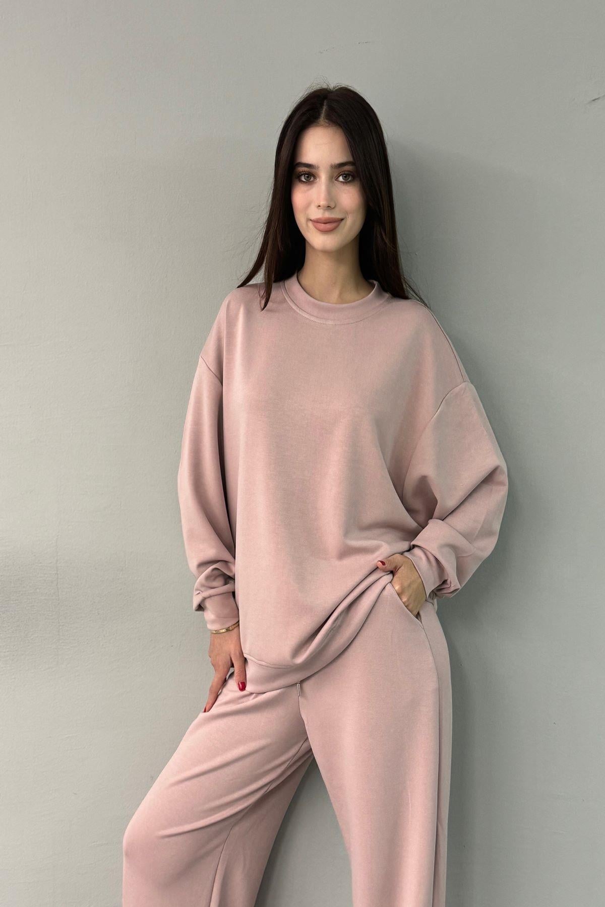 BİSİKLET YAKA MODAL SWEATSHIRT