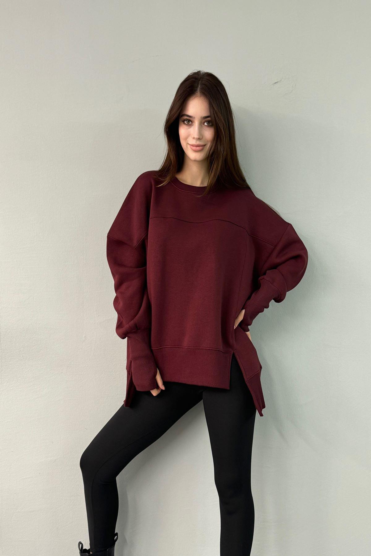 BİSİKLET YAKA OVERSİZE SWEAT