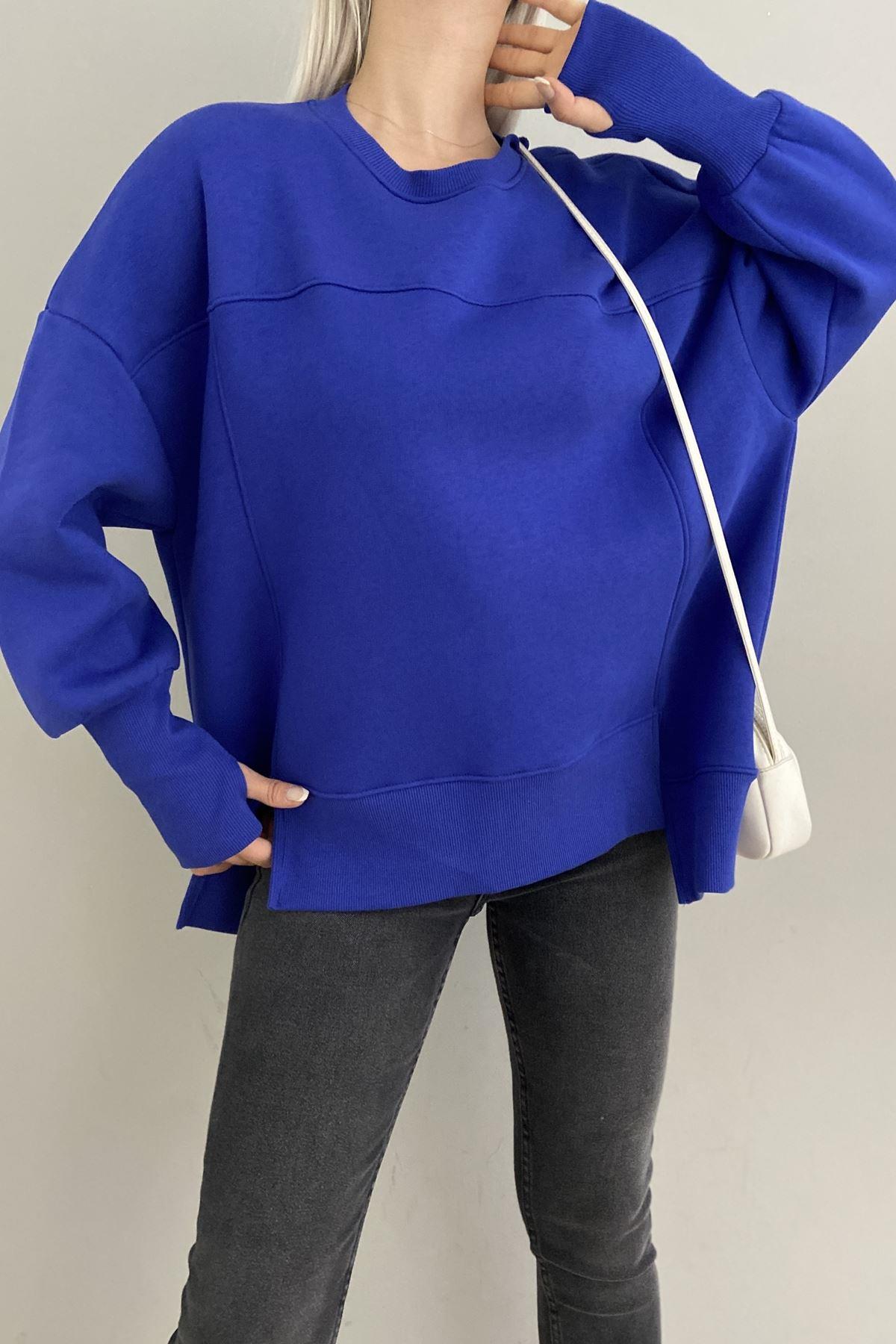 BİSİKLET YAKA OVERSİZE SWEAT
