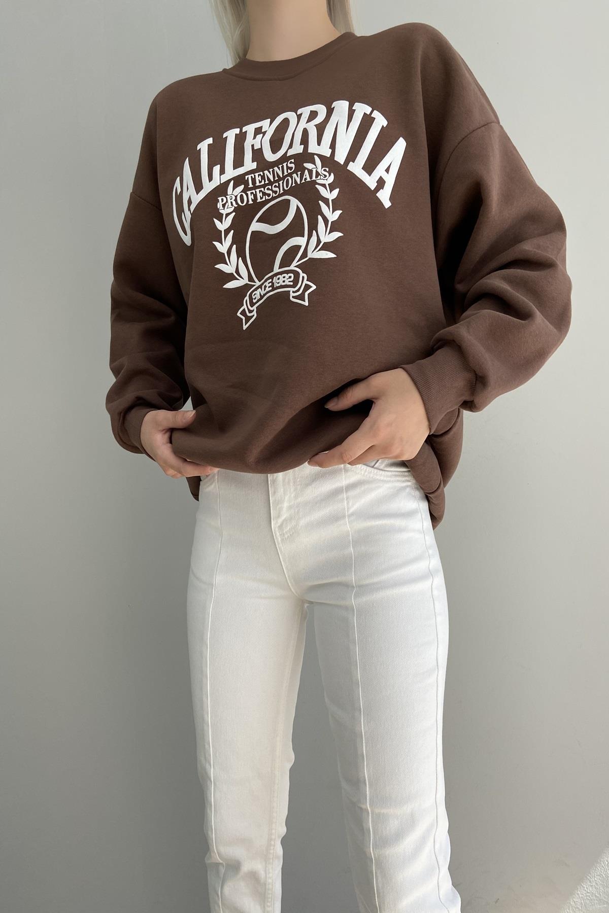CALİFORNİA BASKILI SWEAT
