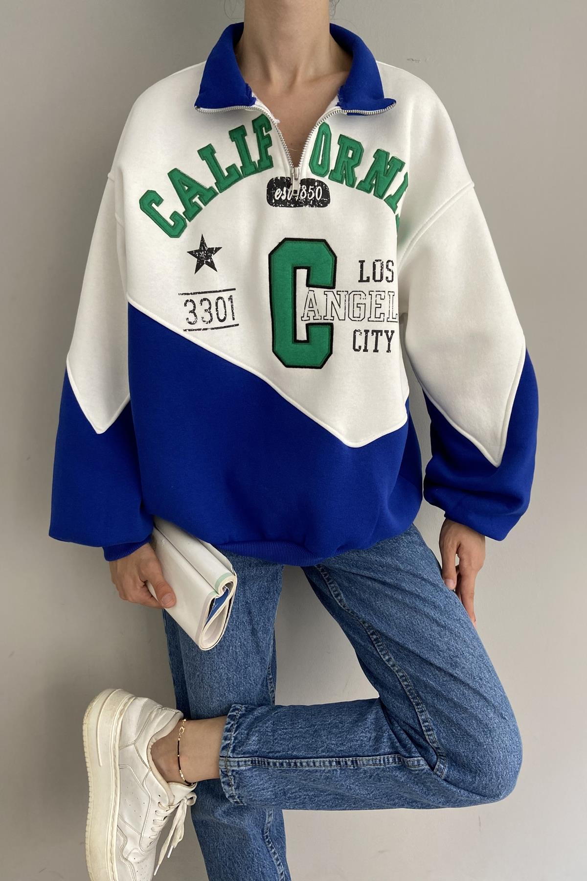 CALİFORNIA NAKIŞLI SWEATSHIRT