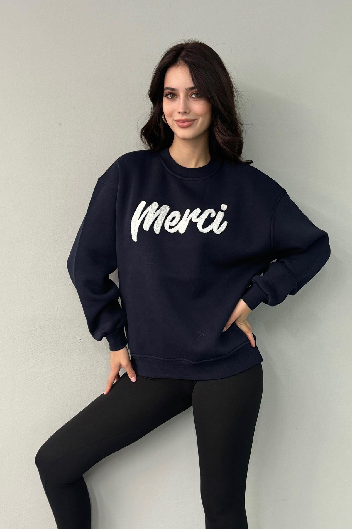 MERCİ NAKIŞ DETAY SWEAT