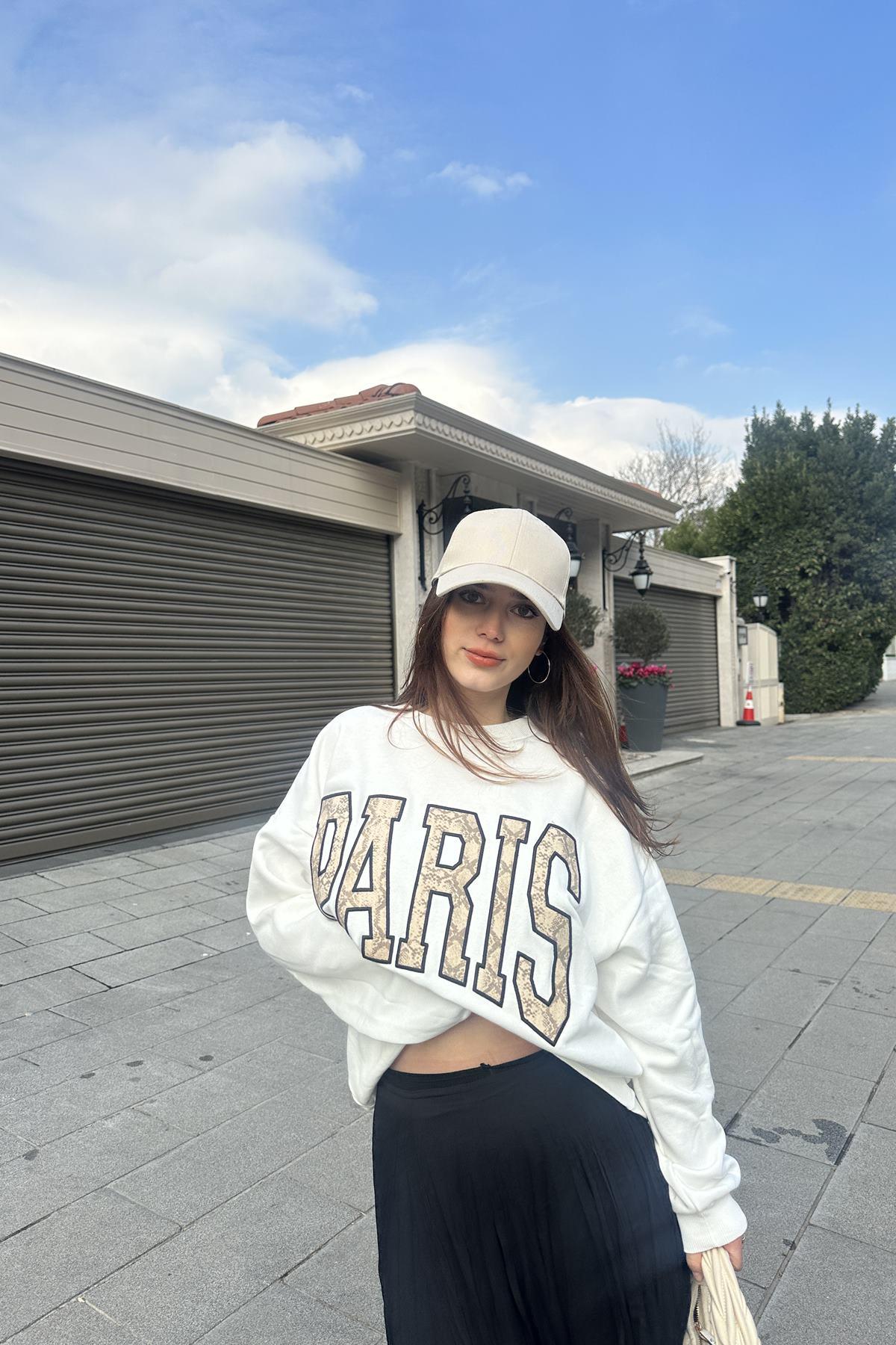 NAKIŞ DETAYLI SWEATSHIRT