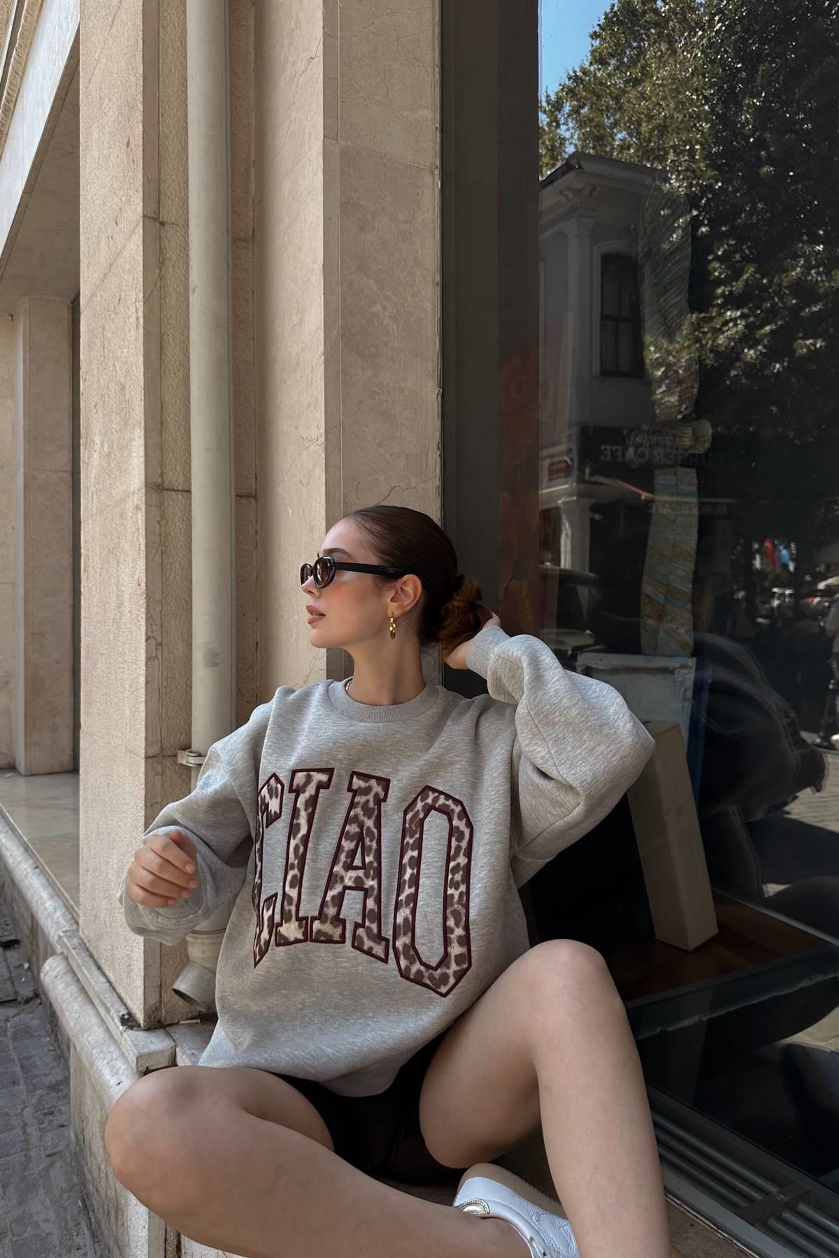 NAKIŞ DETAYLI SWEATSHIRT