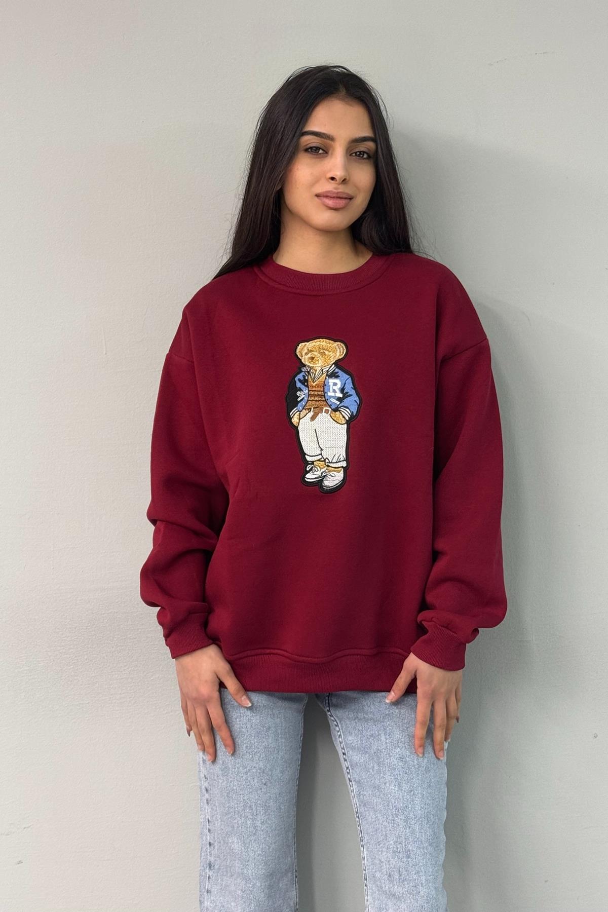 NAKIŞ DETAYLI SWEATSHIRT