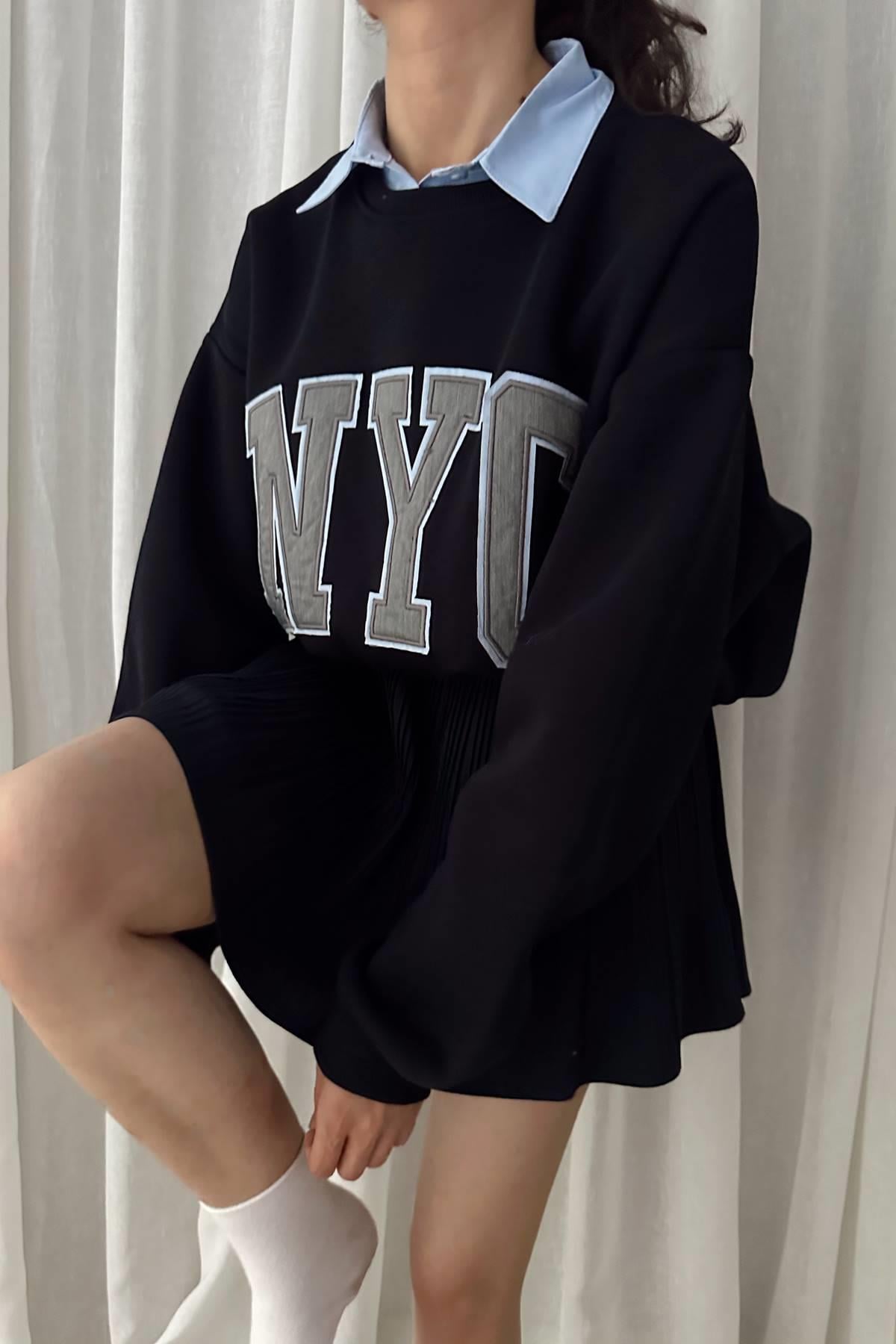 NAKIŞ DETAYLI SWEATSHIRT