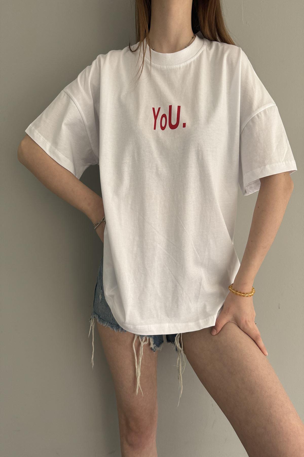 BASKI DETAY TSHIRT