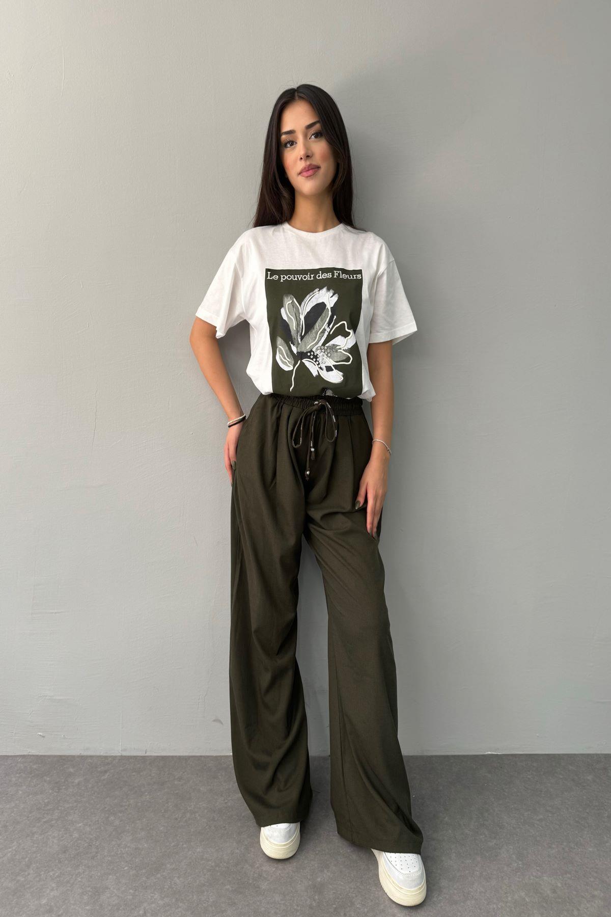 BASKI DETAYLI TSHIRT