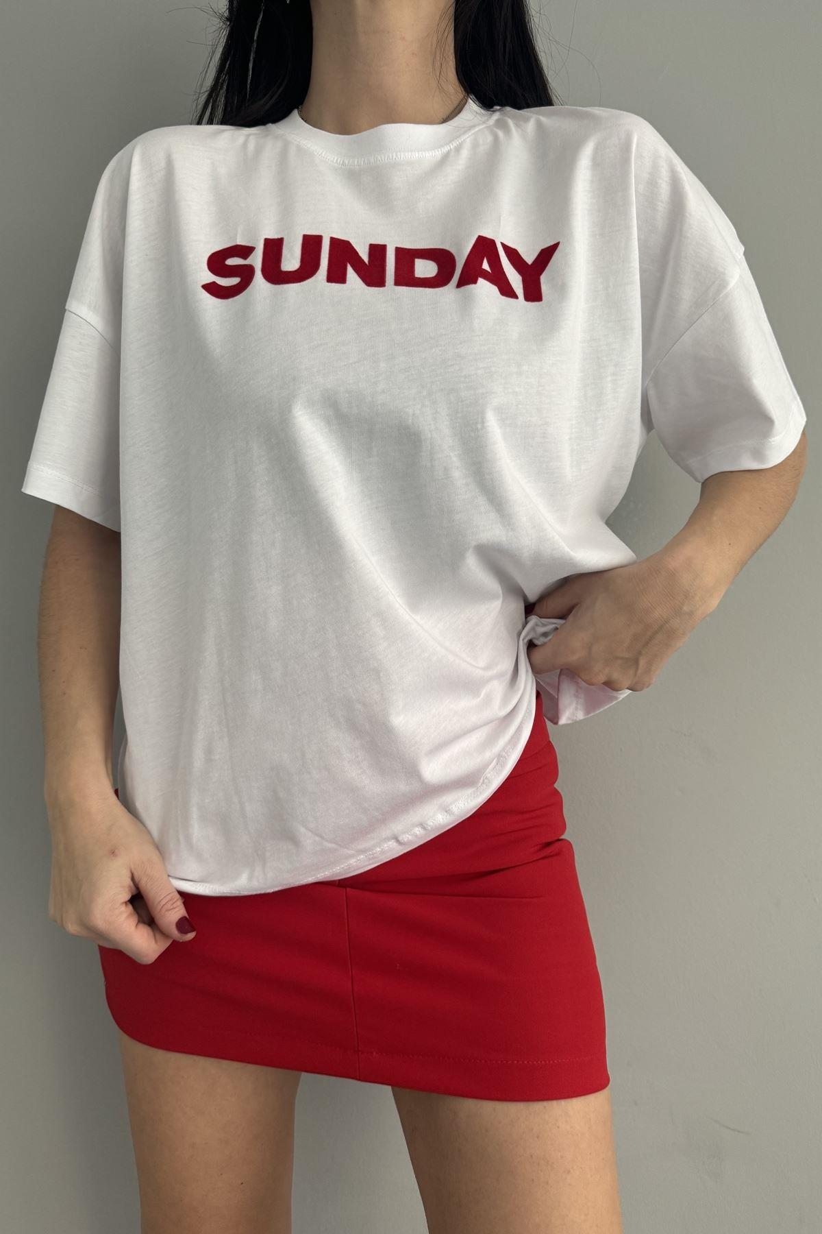 BASKI DETAYLI TSHIRT