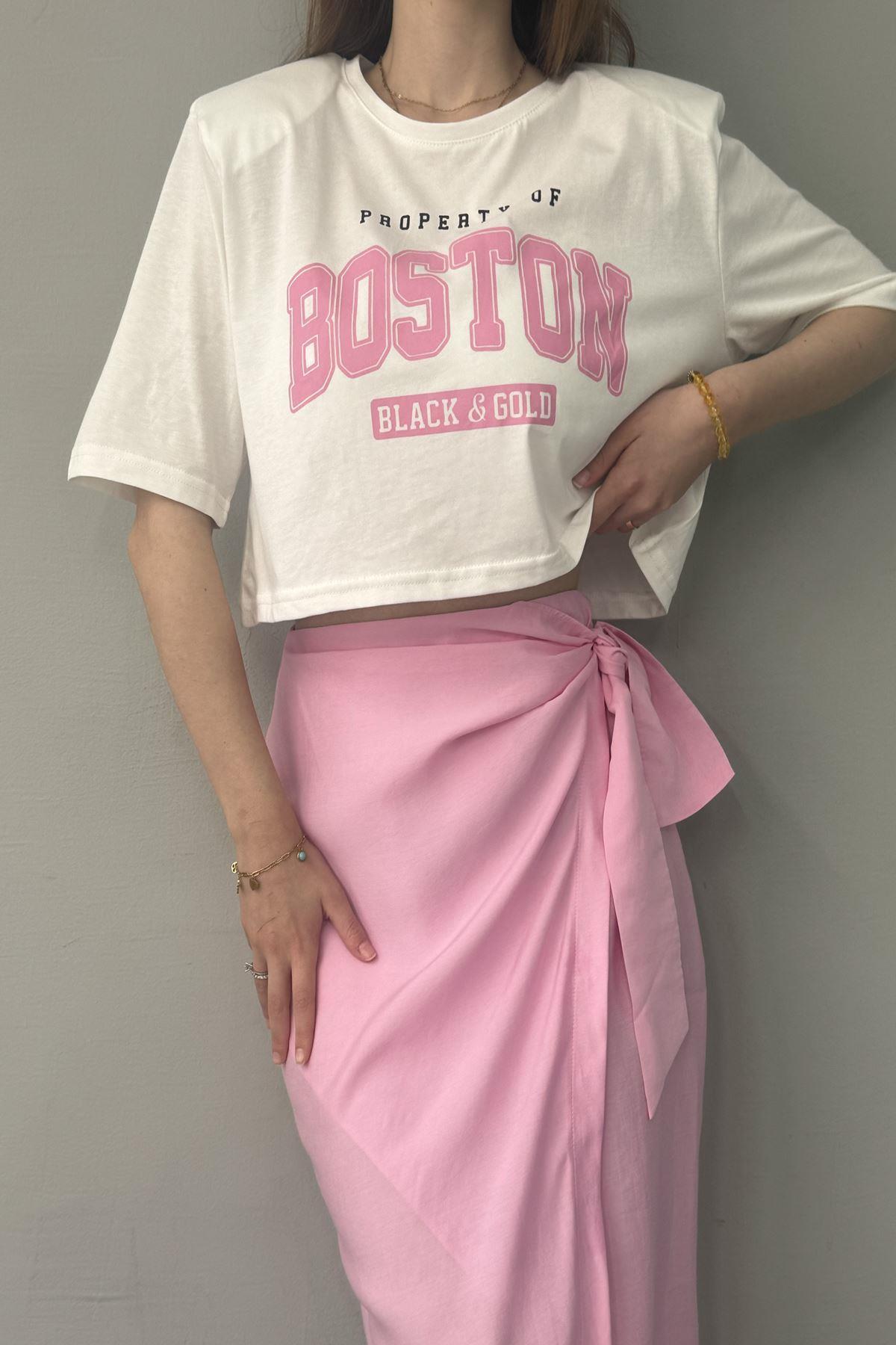 BASKI DETAYLI TSHIRT
