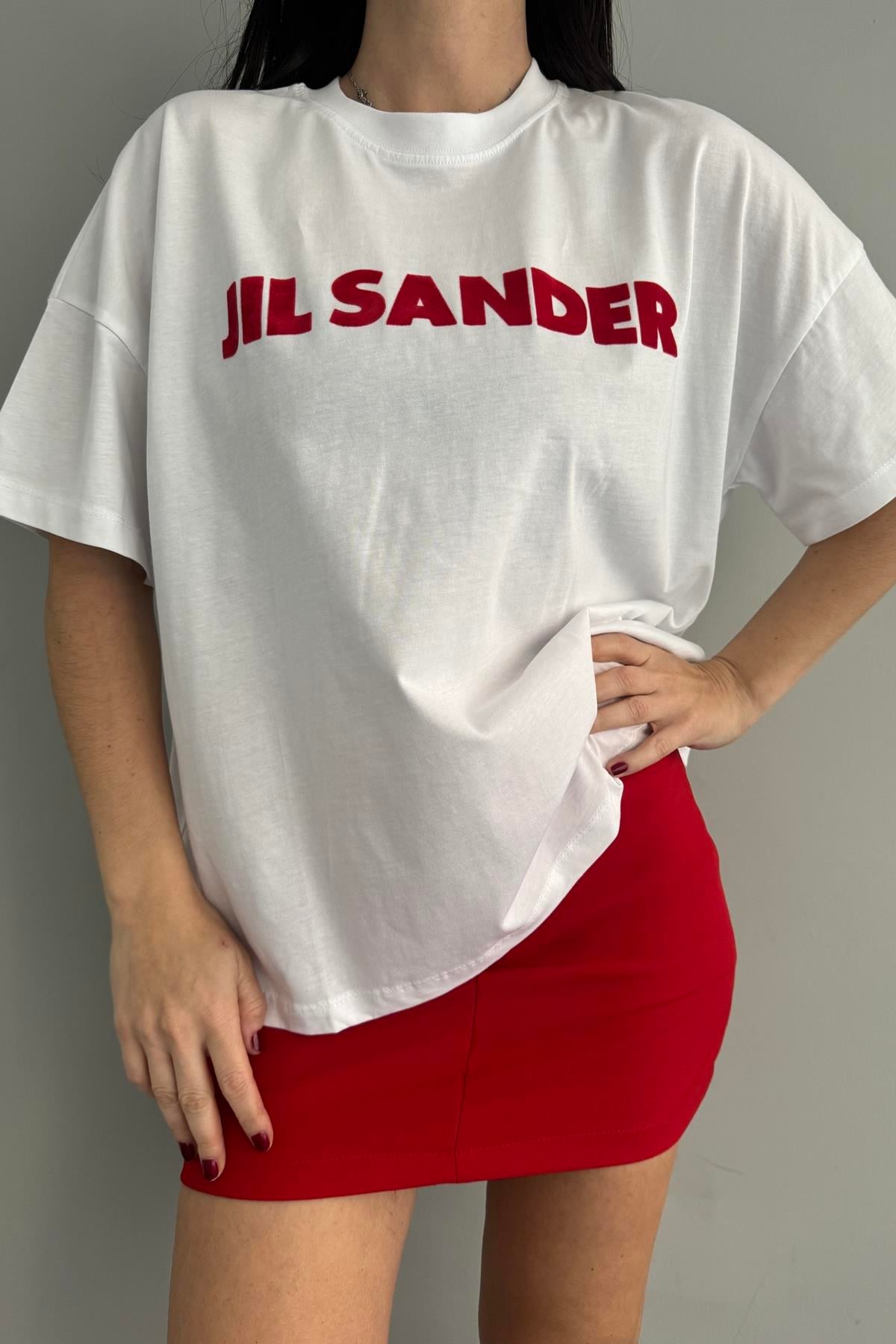 BASKILI DETAYLI TSHIRT