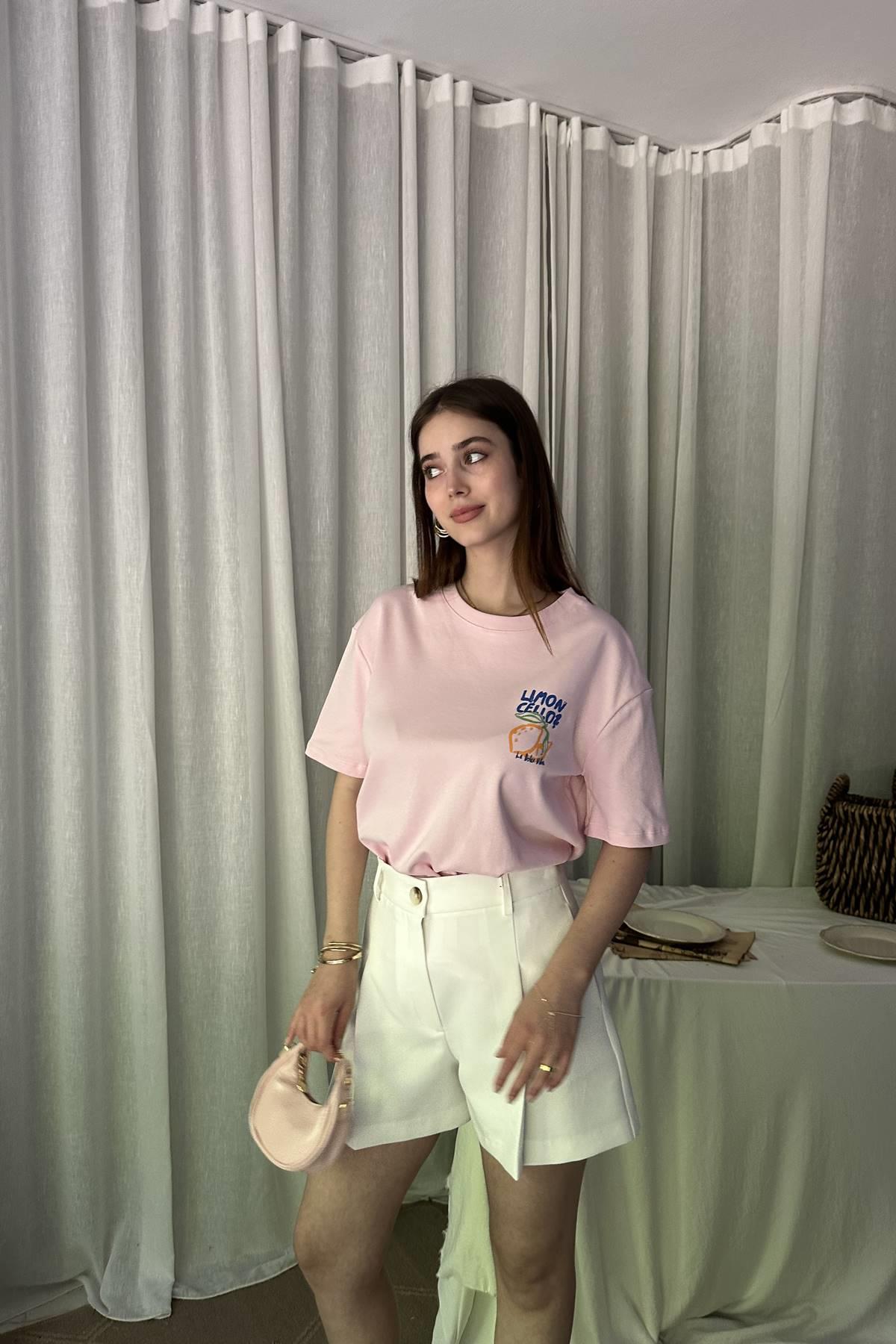BİSİKLET YAKA BASKILI TSHIRT