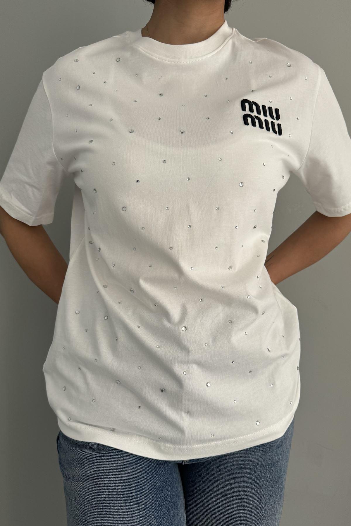 BİSİKLET YAKA BASKILI TSHIRT