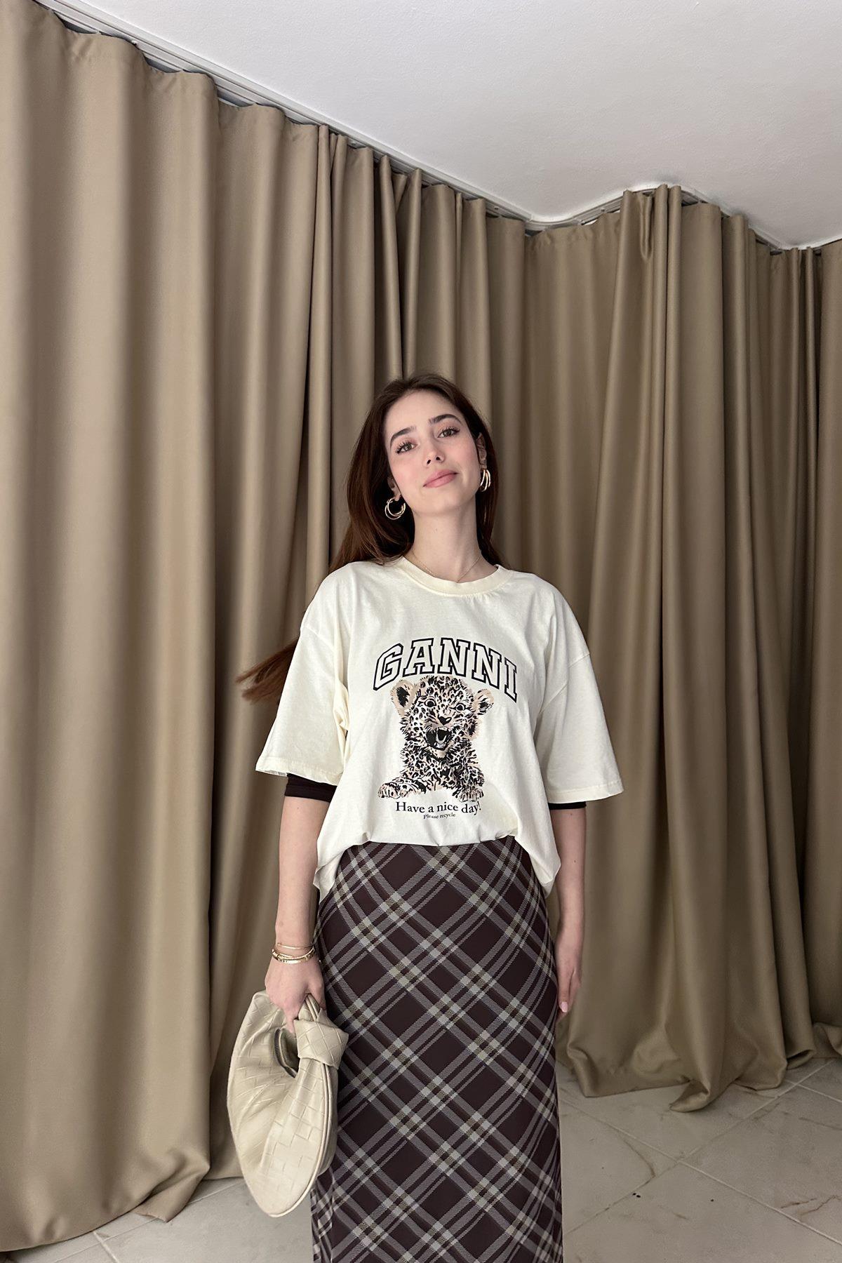 BİSİKLET YAKA BASKILI TSHIRT