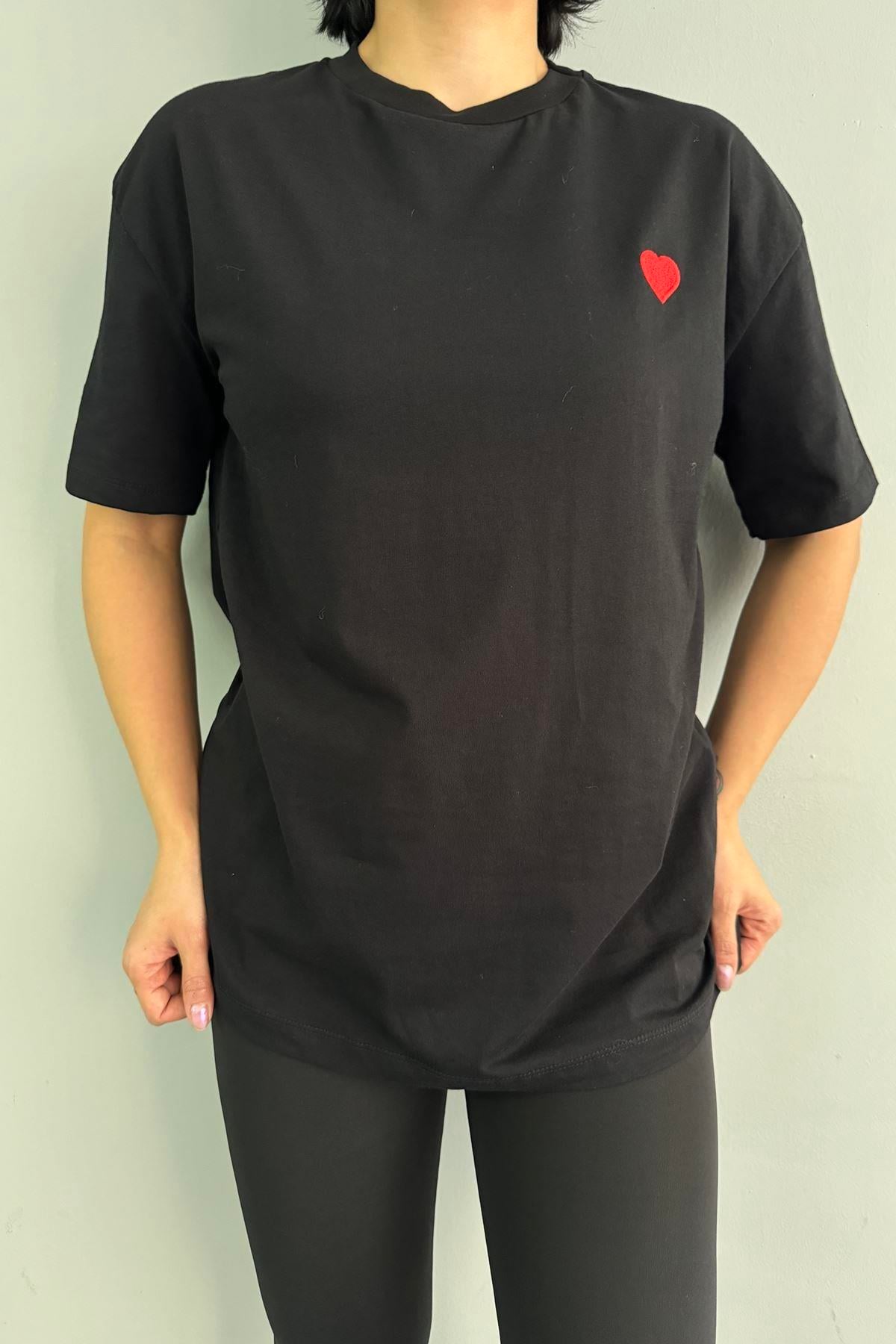 KALP NAKIŞLI TSHIRT