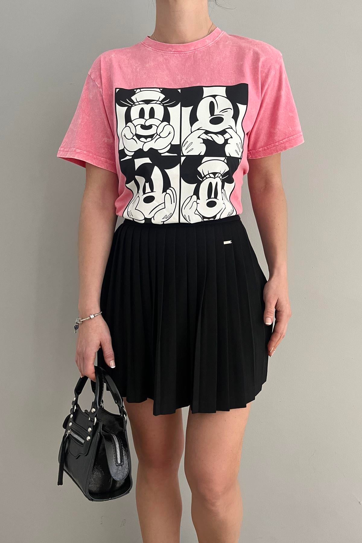 KARAKTER BASKILI YIKAMALI TSHIRT