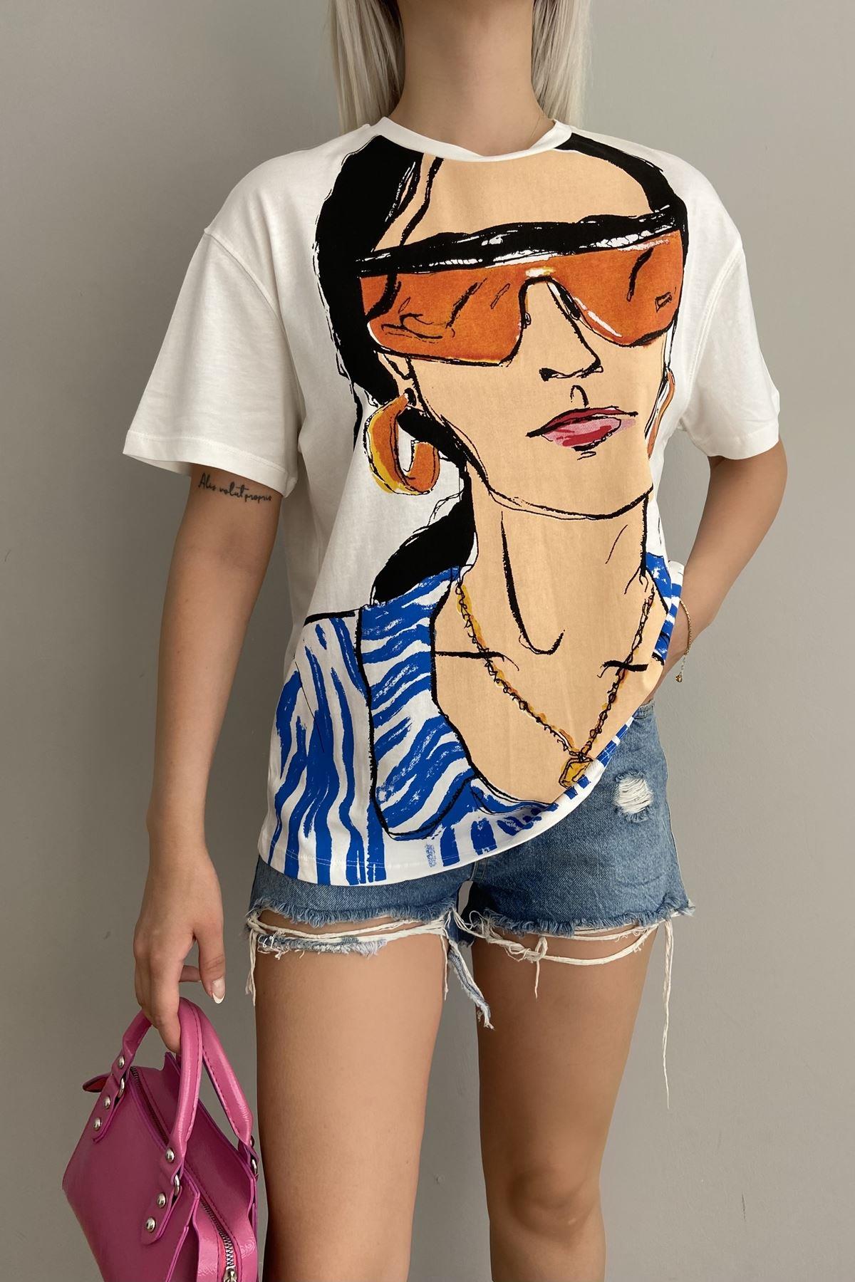 KIZ BASKILI TSHIRT