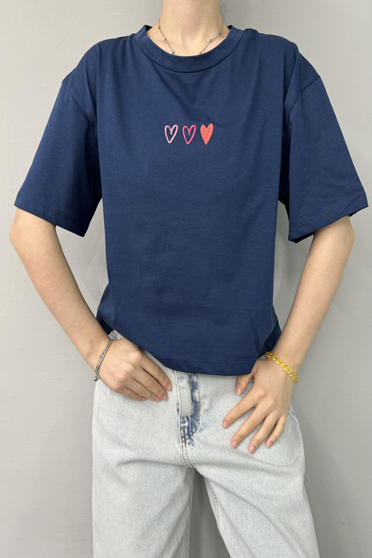 NAKIŞLI CROP TSHIRT