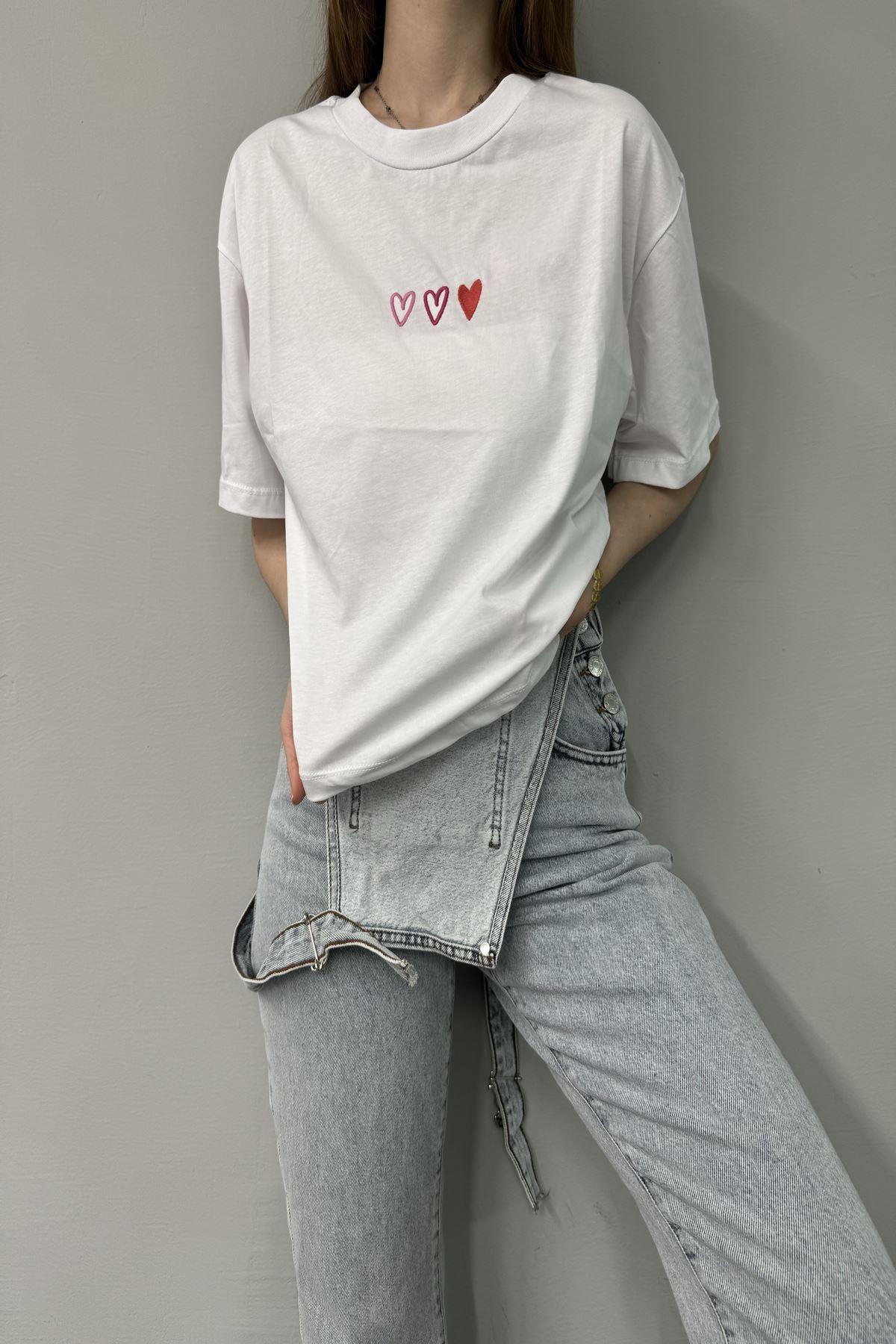 NAKIŞLI CROP TSHIRT