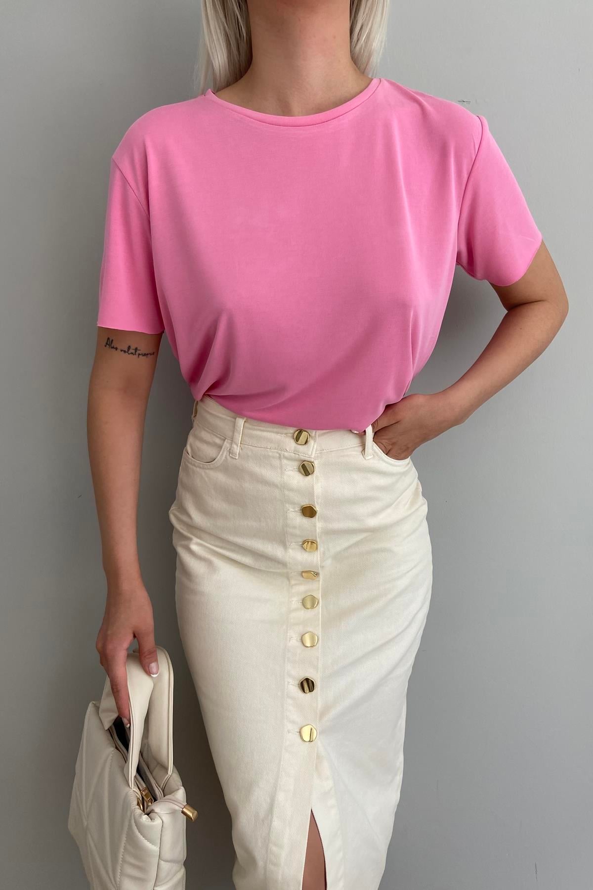 OYSHO BİSKLET YAKA TSHIRT