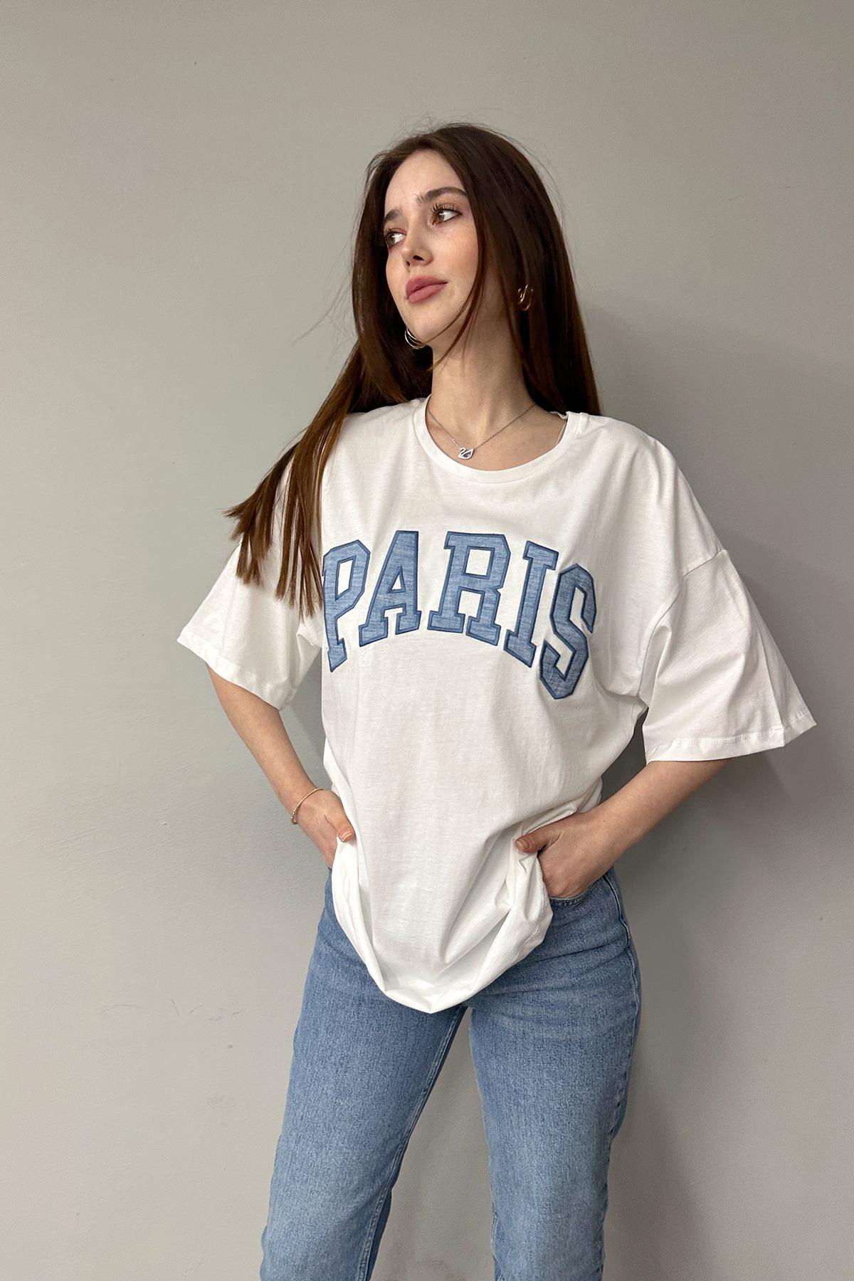 PARİS NAKIŞLI TSHIRT