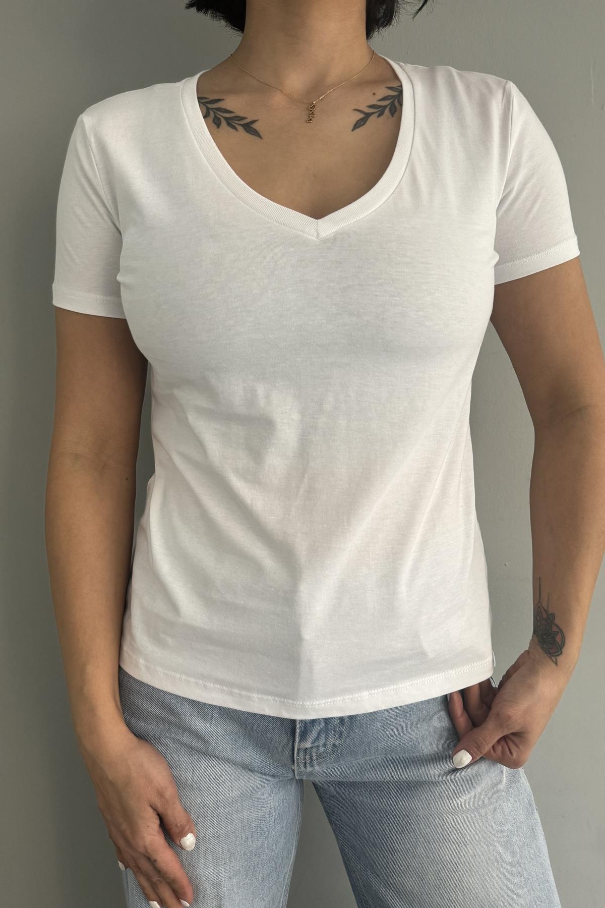 V YAKA BASIC TSHIRT