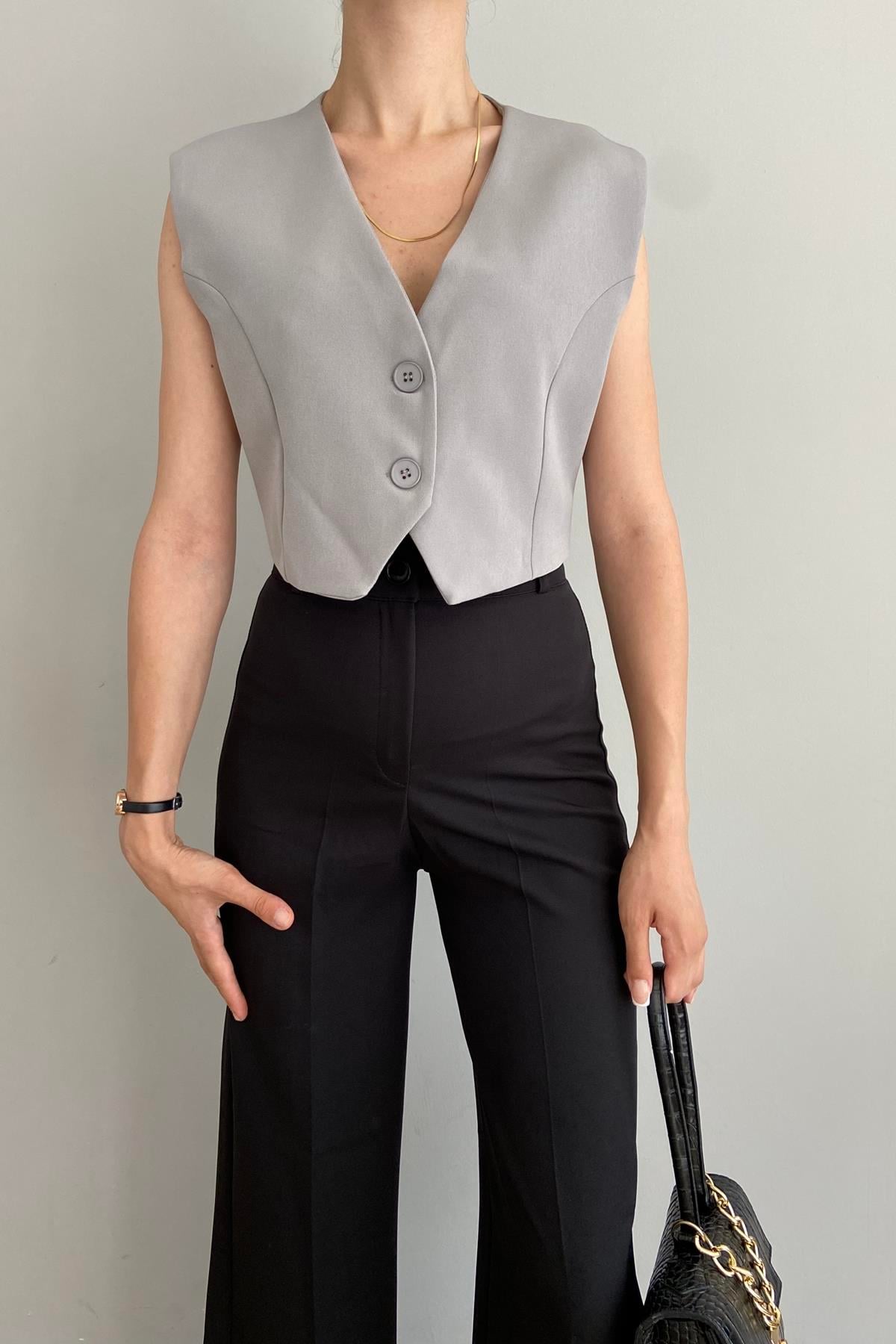 DÜZ BLAZER YELEK