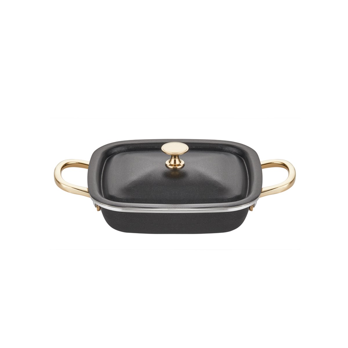 Black Pearl Mini Kare Sahan 12*14cm - A 118KC 14 - BLACK PEARL TAVA