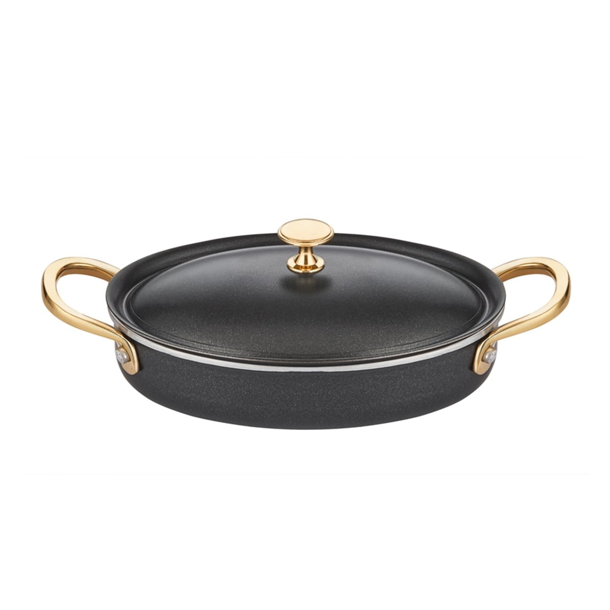 Black Pearl Mini Oval Tencere 11*17cm - A 118OC 17 - BLACK PEARL TAVA