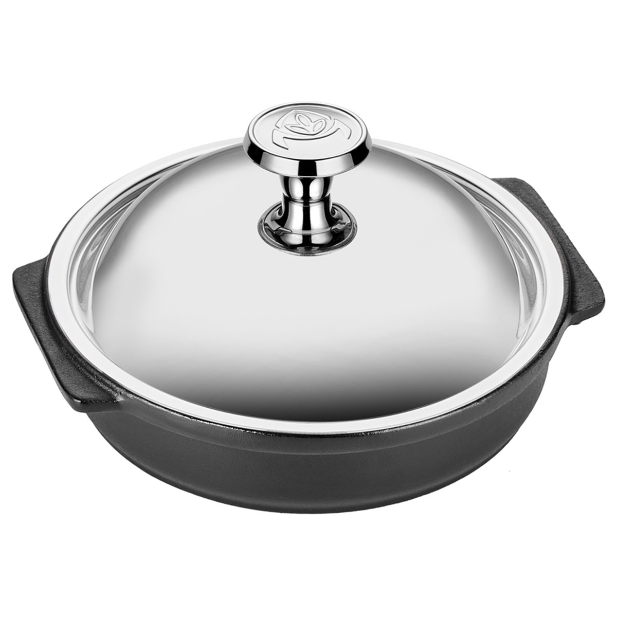 Döküm Demir Güveç 16cm + Paslanmaz Kapak - A 120GV 16K - GÜVEÇ