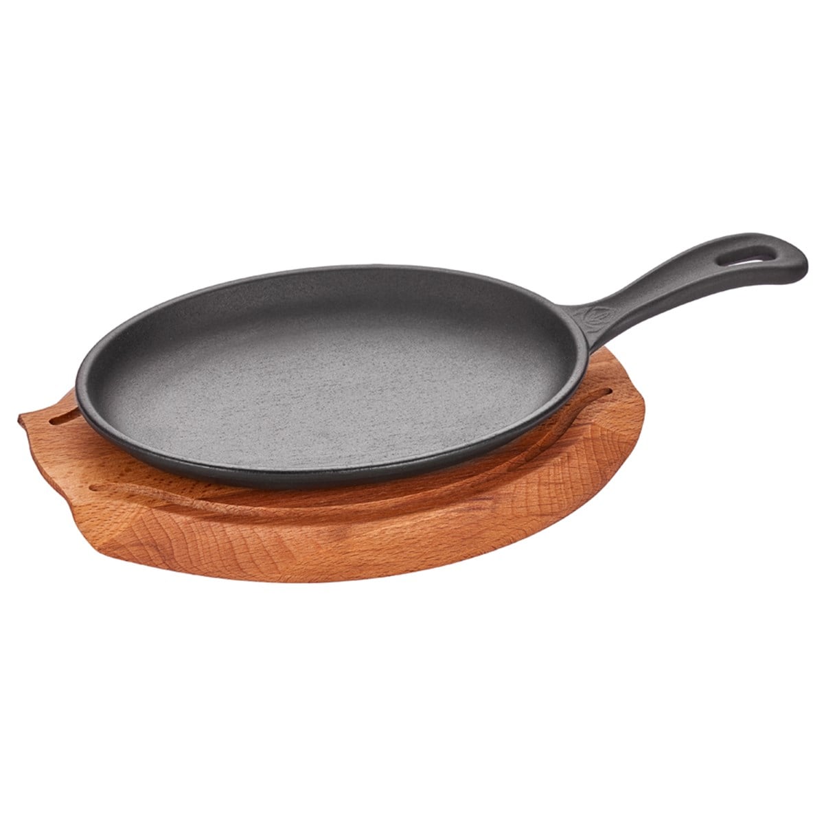 Döküm Demir Oval Saplı Fajita 21*15cm + Nihale - A 120SA 21A - OVAL SAPLI