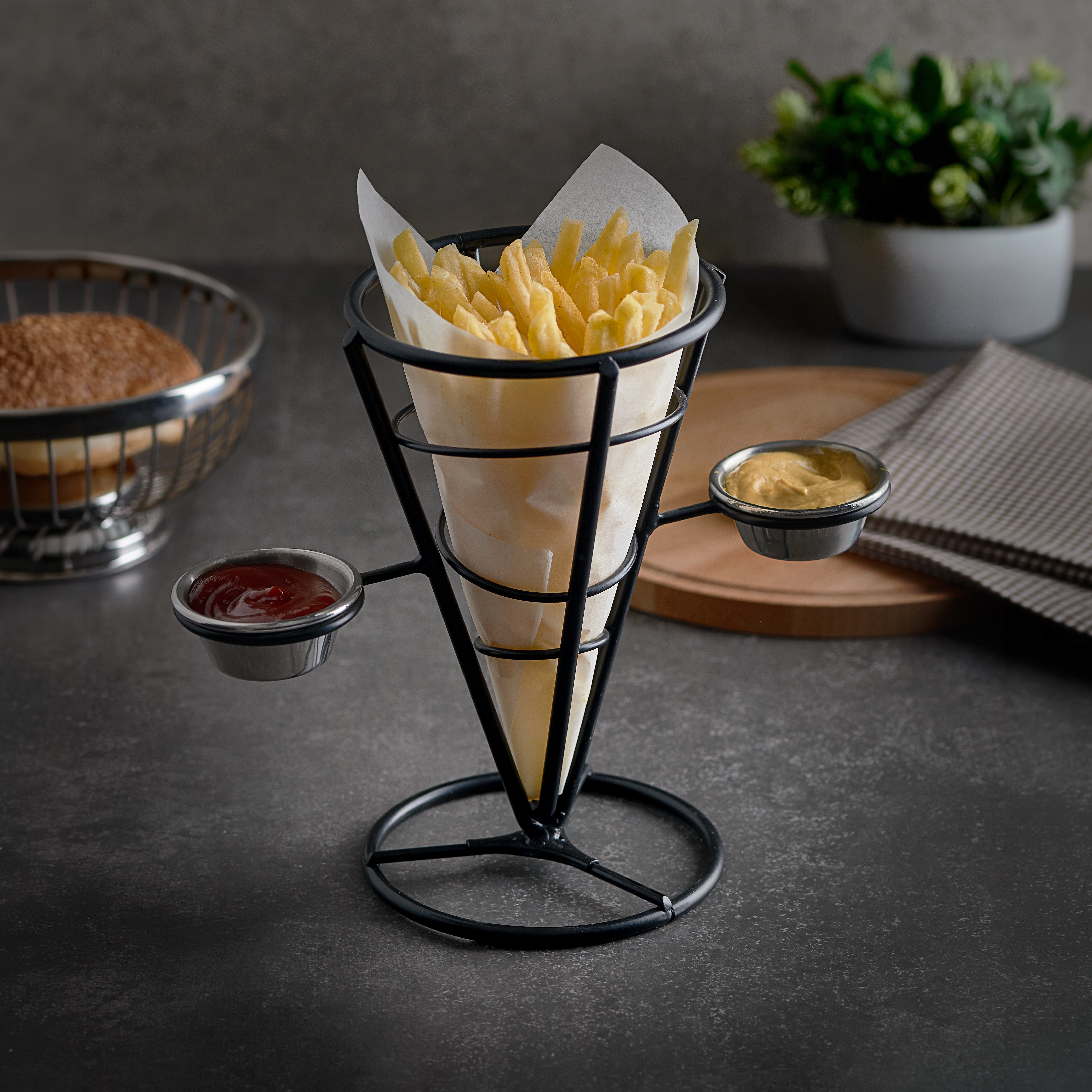 Külah Sosluklu Patates Sunum Sepeti 12*20cm
