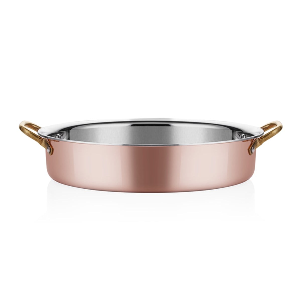 Multi Metal Bakır Oval Derin Sahan