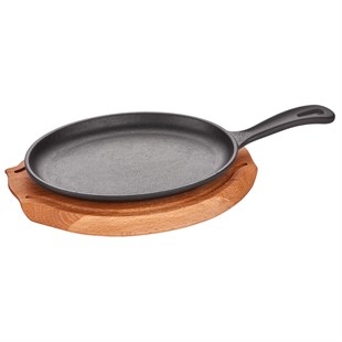 Döküm Demir Oval Saplı Fajita + Nihale
