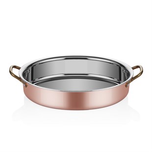Multi Metal Bakır Oval Derin Sahan