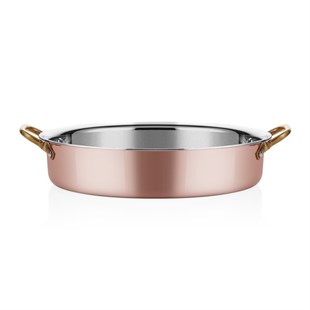 Multi Metal Bakır Oval Derin Sahan