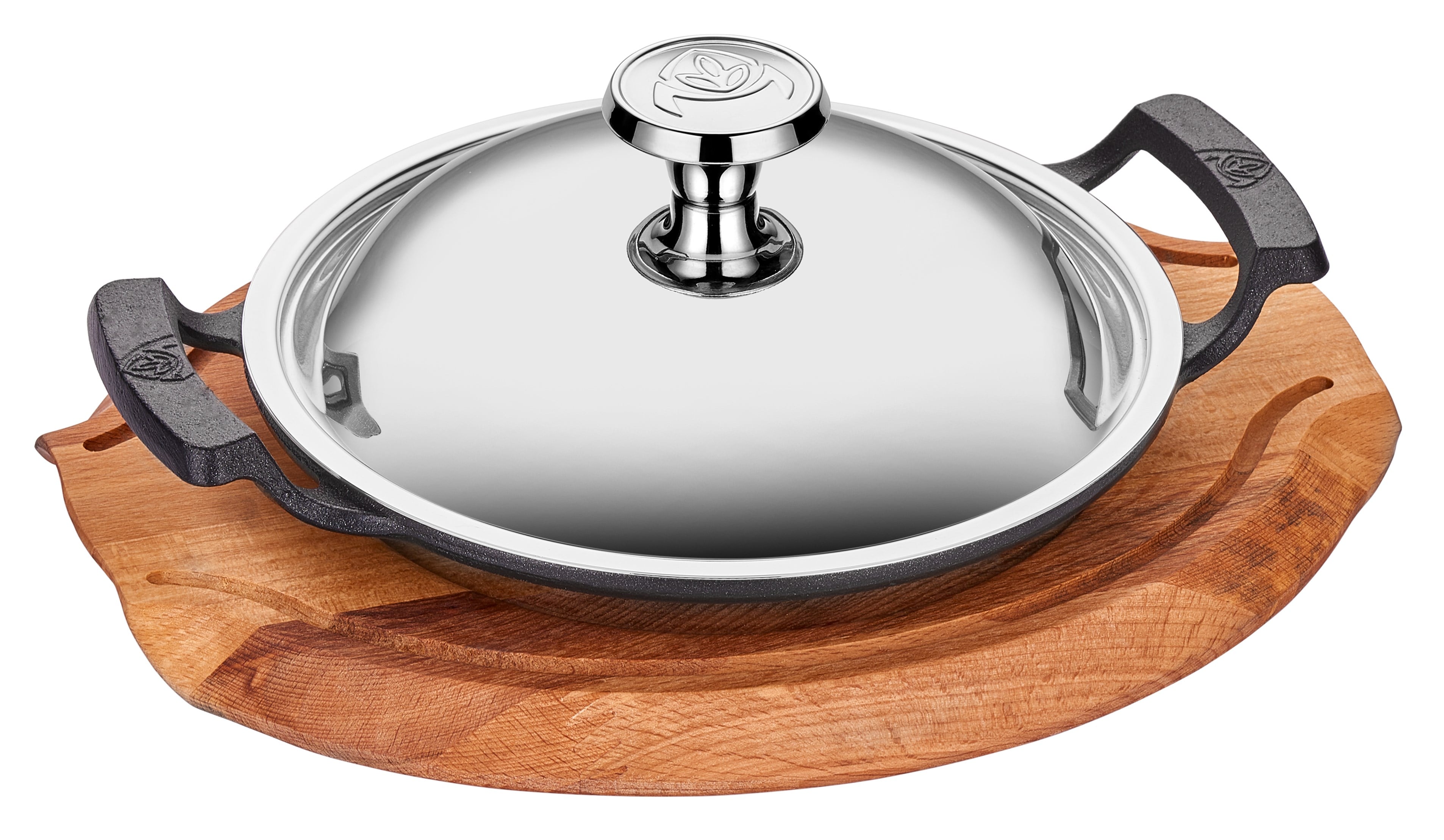 D.Demir Sac Kavurma 20cm +P.Kapak +Nihale - A 120SK 20KA - Döküm Demir Tavalar