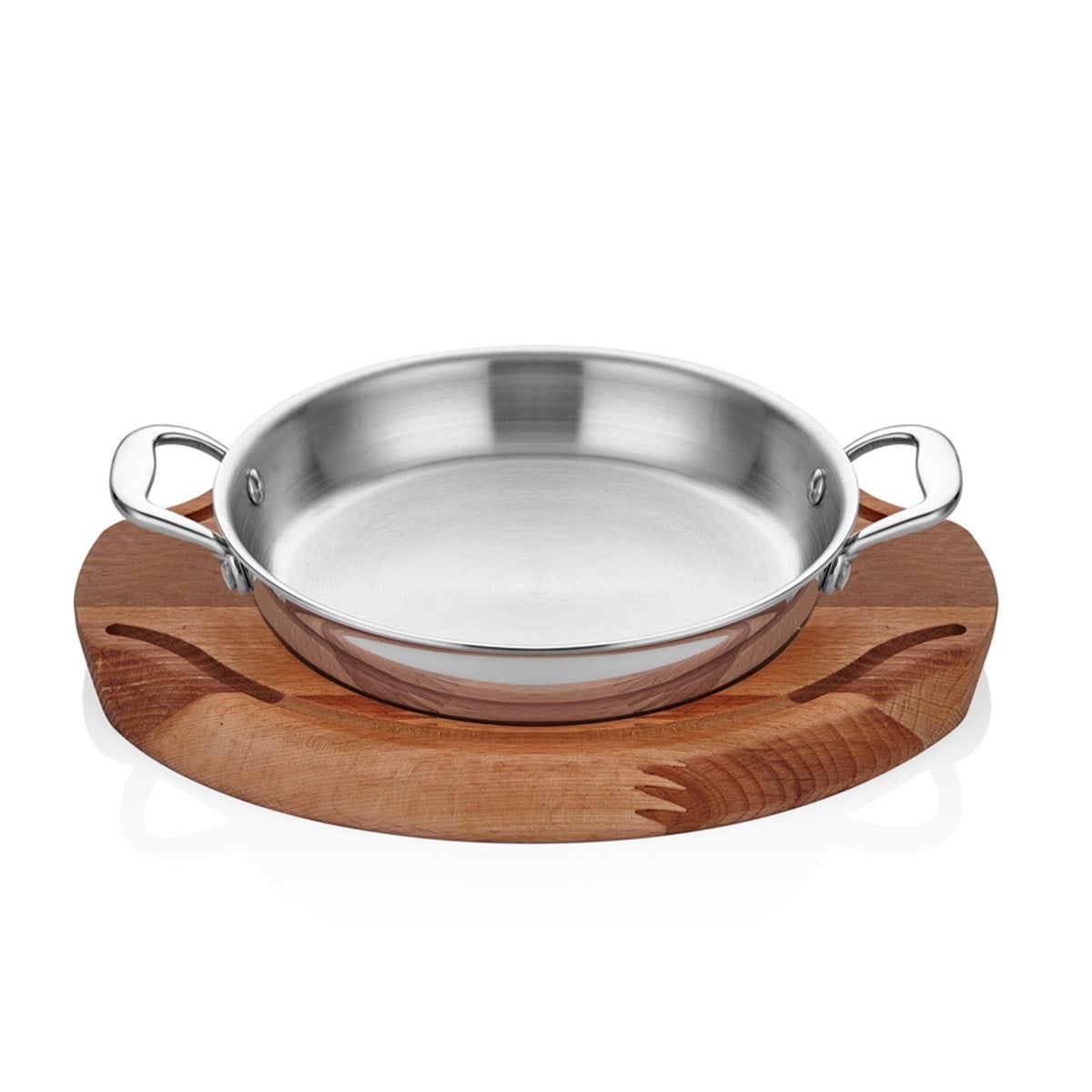 Elit Multi Metal Çelik Yumurta Sahanı + Nihale - A 105YS A - MM ÇELİK ELİT SUNUM EKİPMANLARI