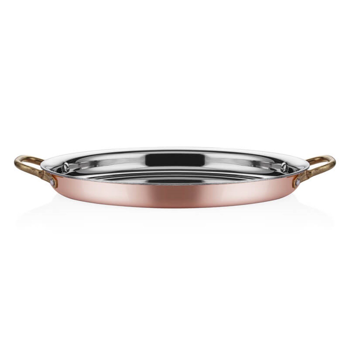 Multi Metal Bakır Oval Sığ Sahan - A 101OS - MM BAKIR SUNUM TAVA