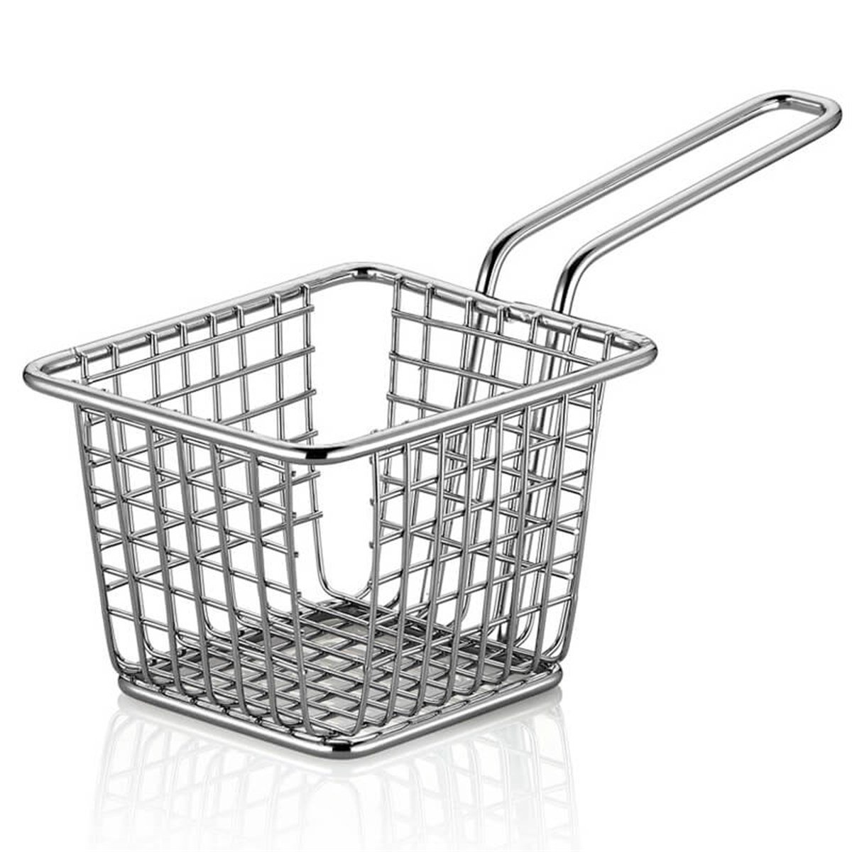 Paslanmaz Kare Mini Fritöz Sepeti 10*8*7CM  - A 006 01 - FRİTÖZ SEPETLERİ