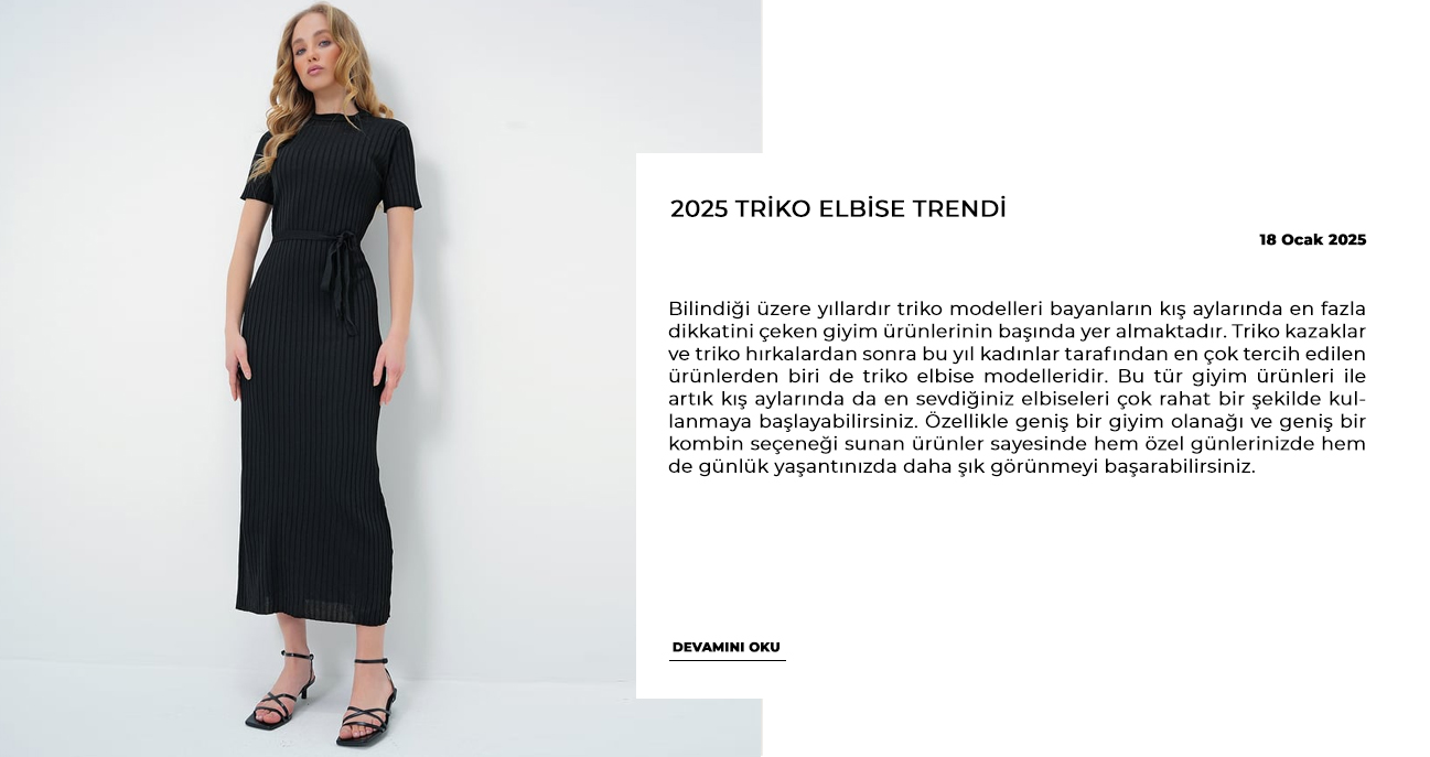 2025 Triko Elbise Trendi