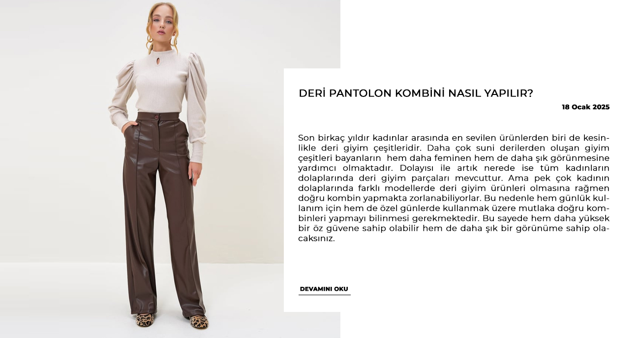 Deri Pantolon Kombini Nasıl Yapılır?