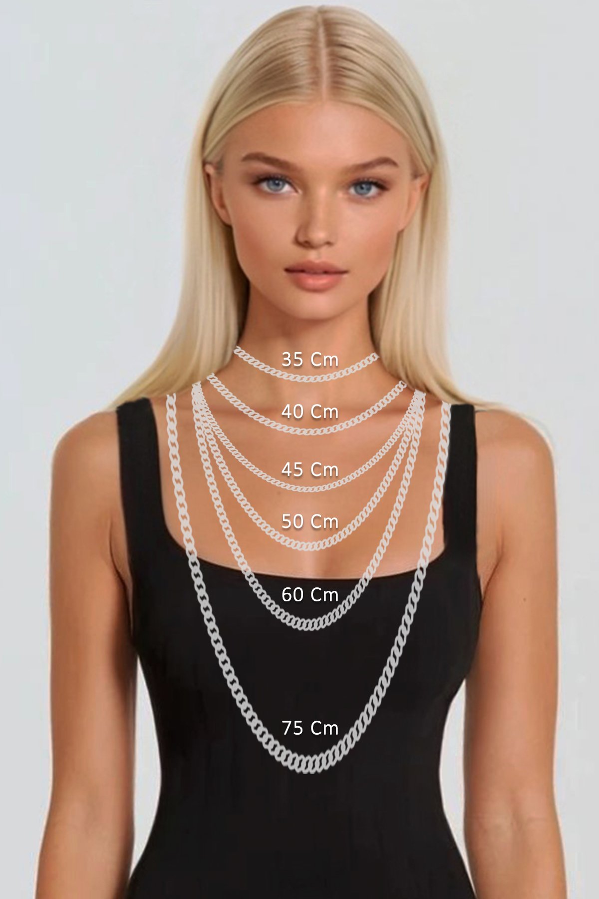 Kadın Gold 3Lü Charm Kolye Seti ALC-X13807