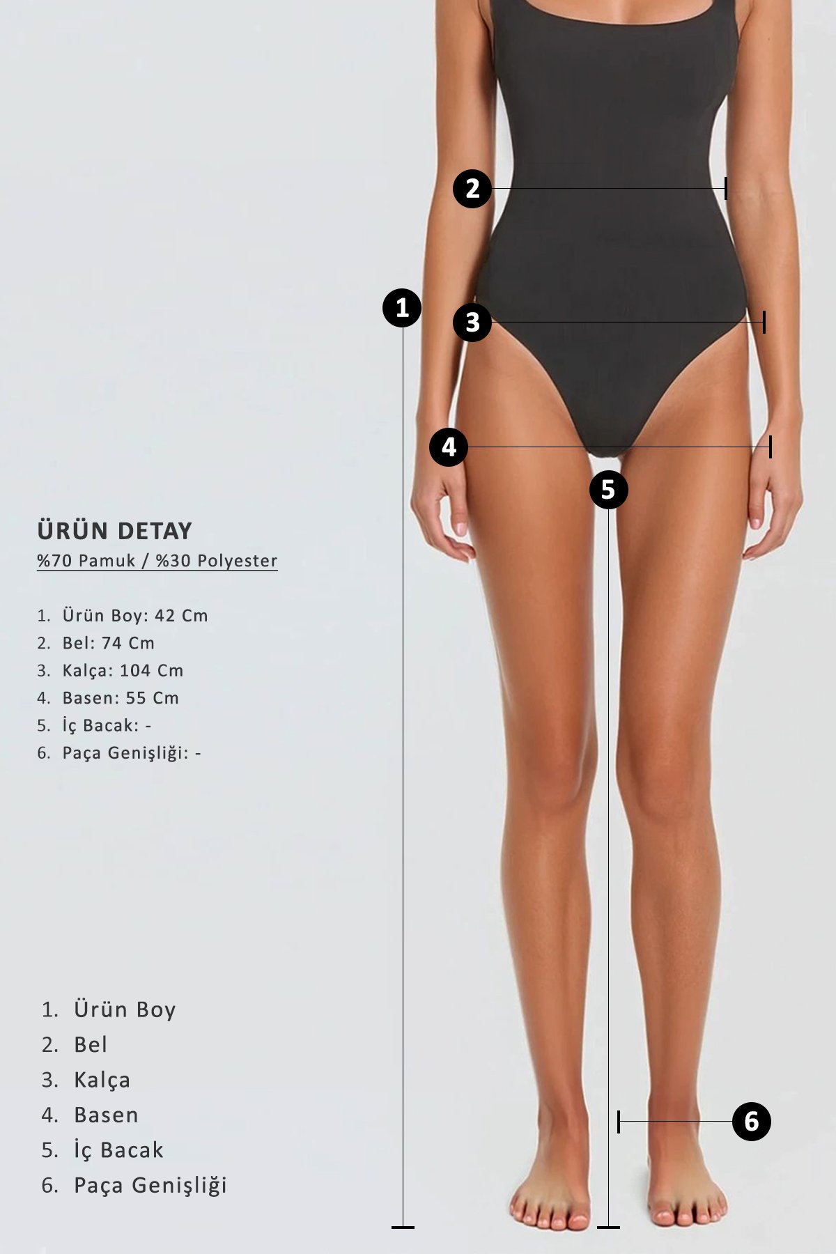 Kadın Antrasit Duble Paça Çift Cepli Kışlık Kaşe Şort ALC-X13297