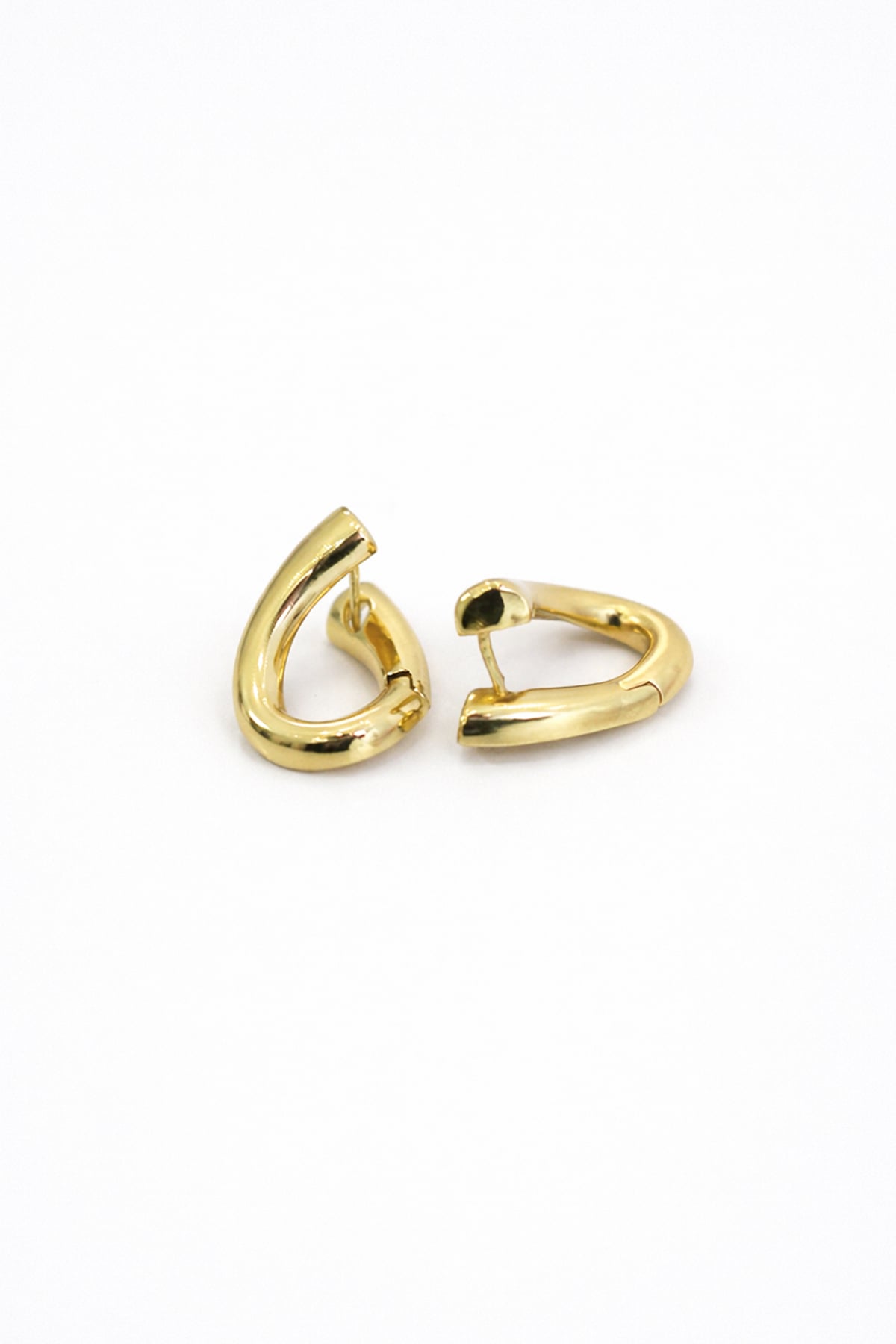 Kadın Gold Çelik Sarmal Damla Küpe Alc-X15362