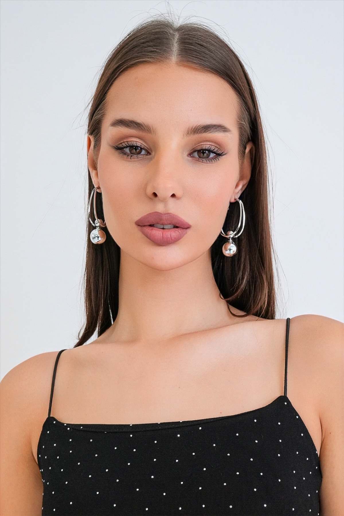 Kadın Silver Çelik Dönüştürülebilir Çelik Charm Küpe Alc-X15363