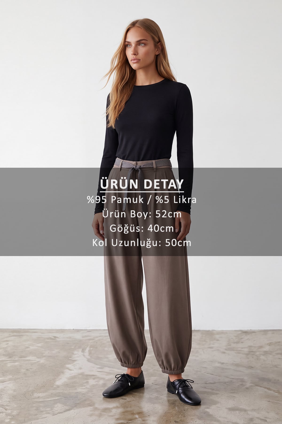 Kadın Siyah Bisiklet Yaka Basic Bluz ALC-X14389