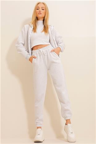 Kadın Grimelanj 3 İplik İçi Şardonlu Jogging Eşofman Altı ALC-X10929